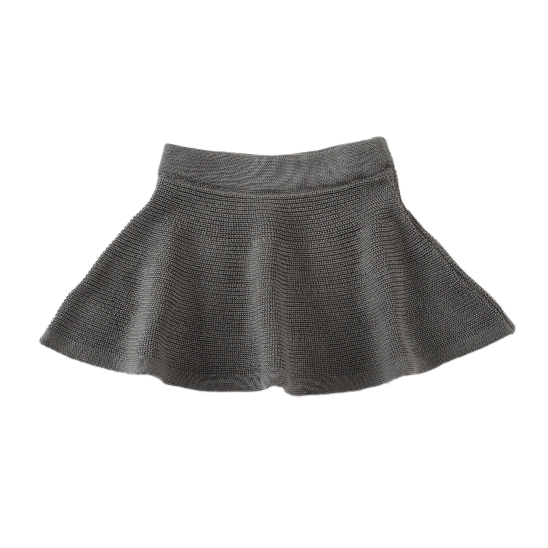 Organic Cotton Baby and Child Knitted Skirt Gray