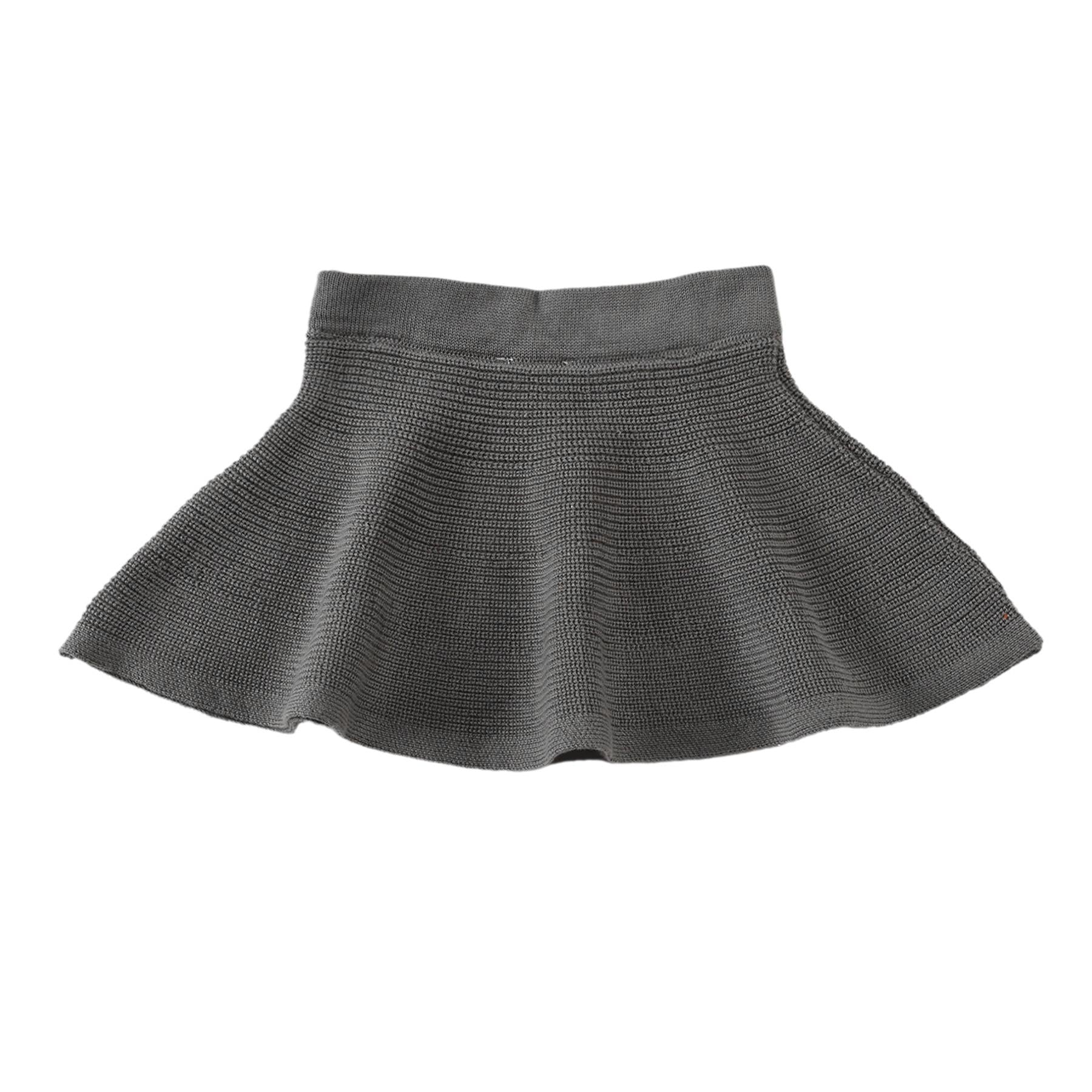 Organic Cotton Baby and Child Knitted Skirt Gray