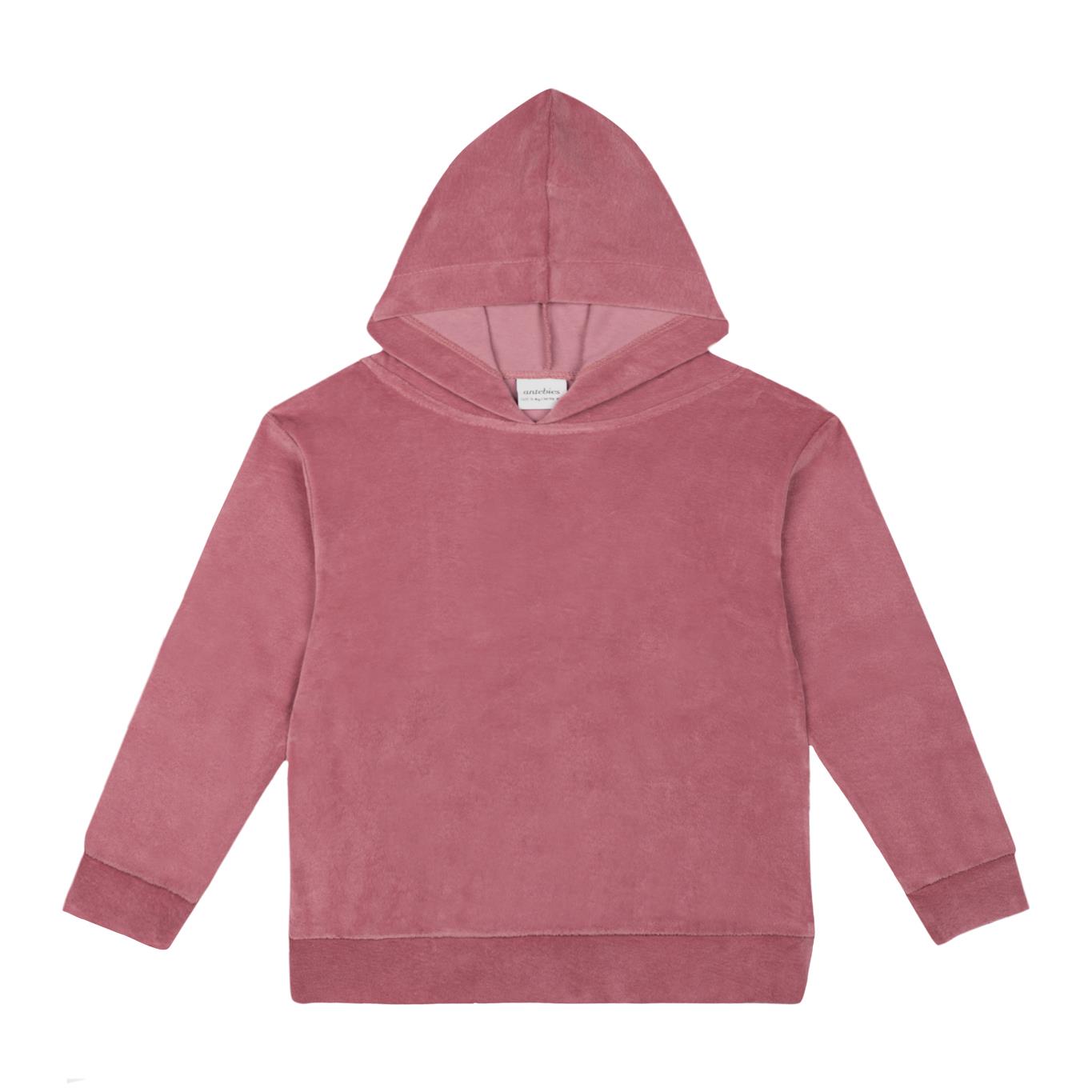 Pink Velvet Hooded Tracksuit Set
