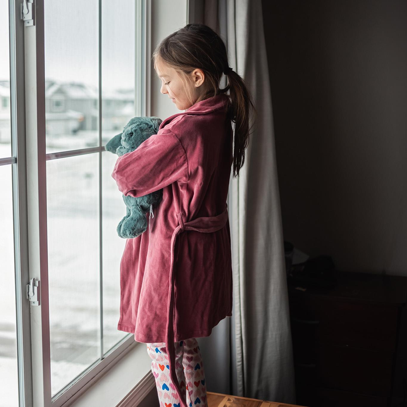 Pink Velvet Dressing Gown