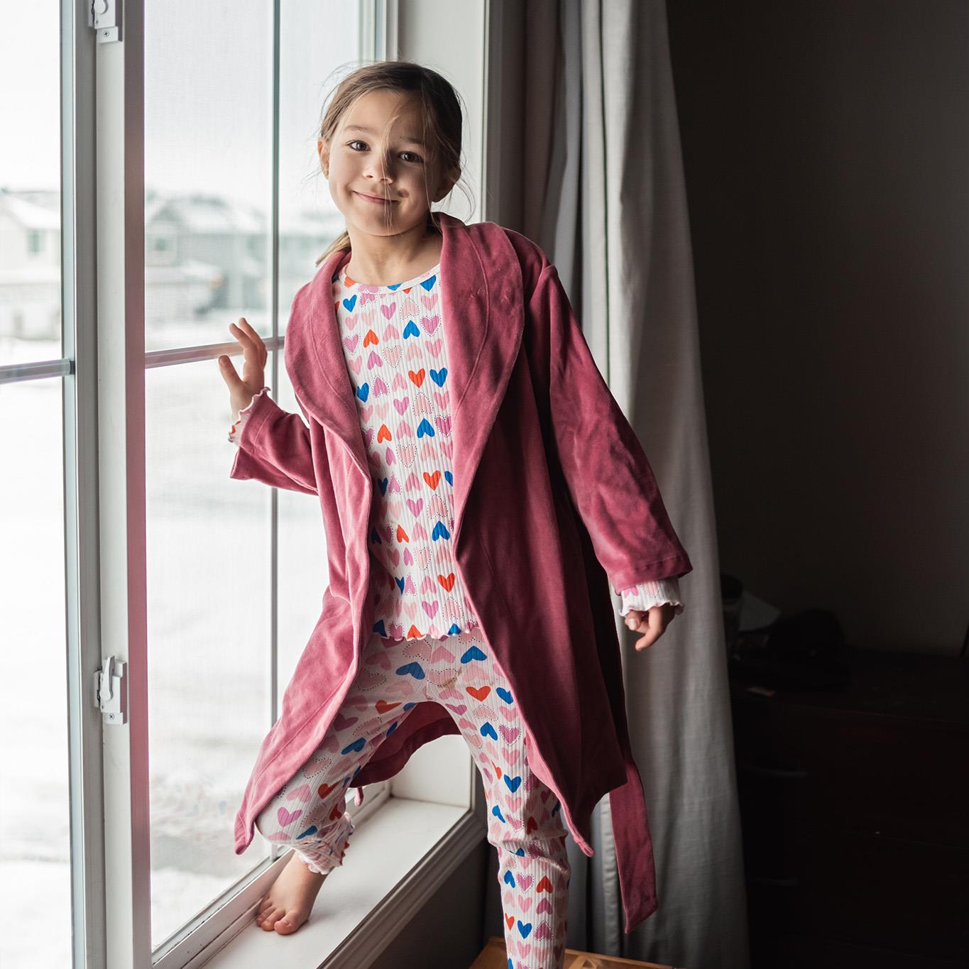 Pink Velvet Dressing Gown