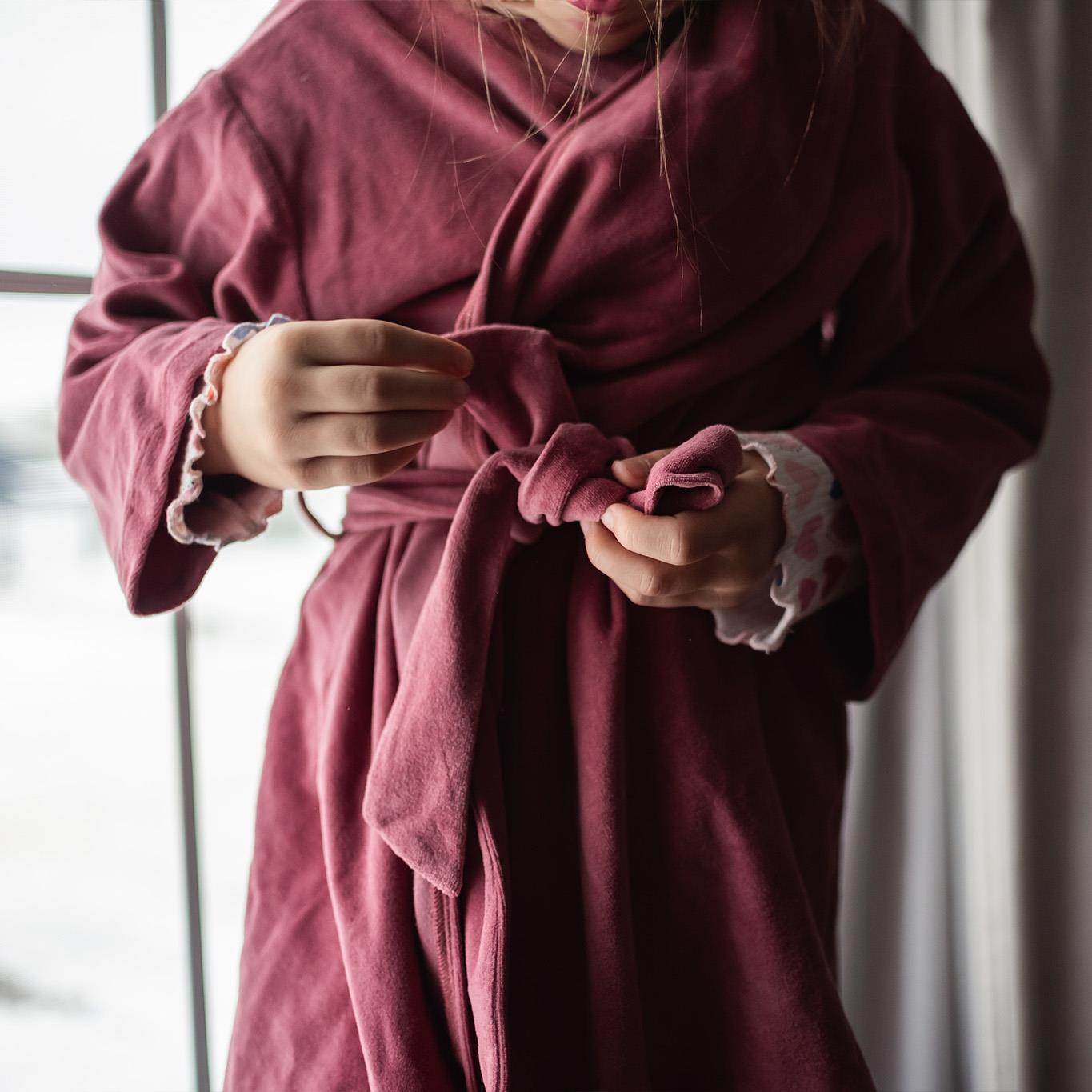 Pink Velvet Dressing Gown
