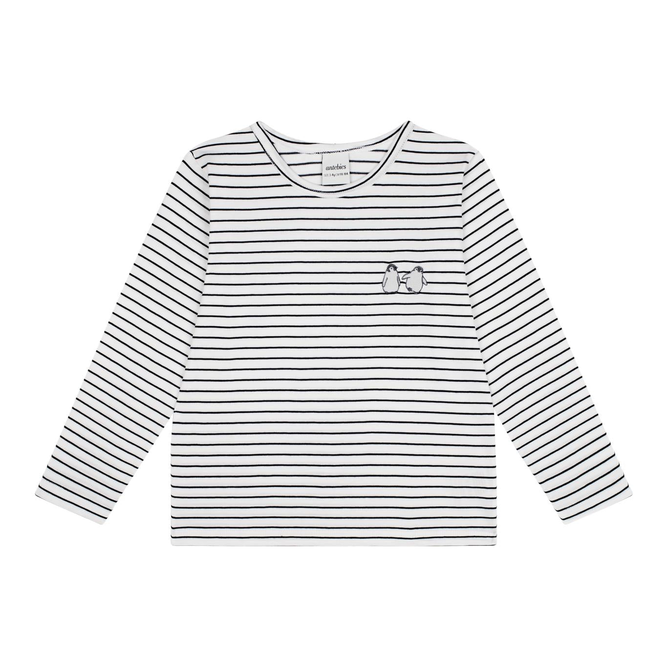 Penguin Embroidered Long Sleeve Tshirt