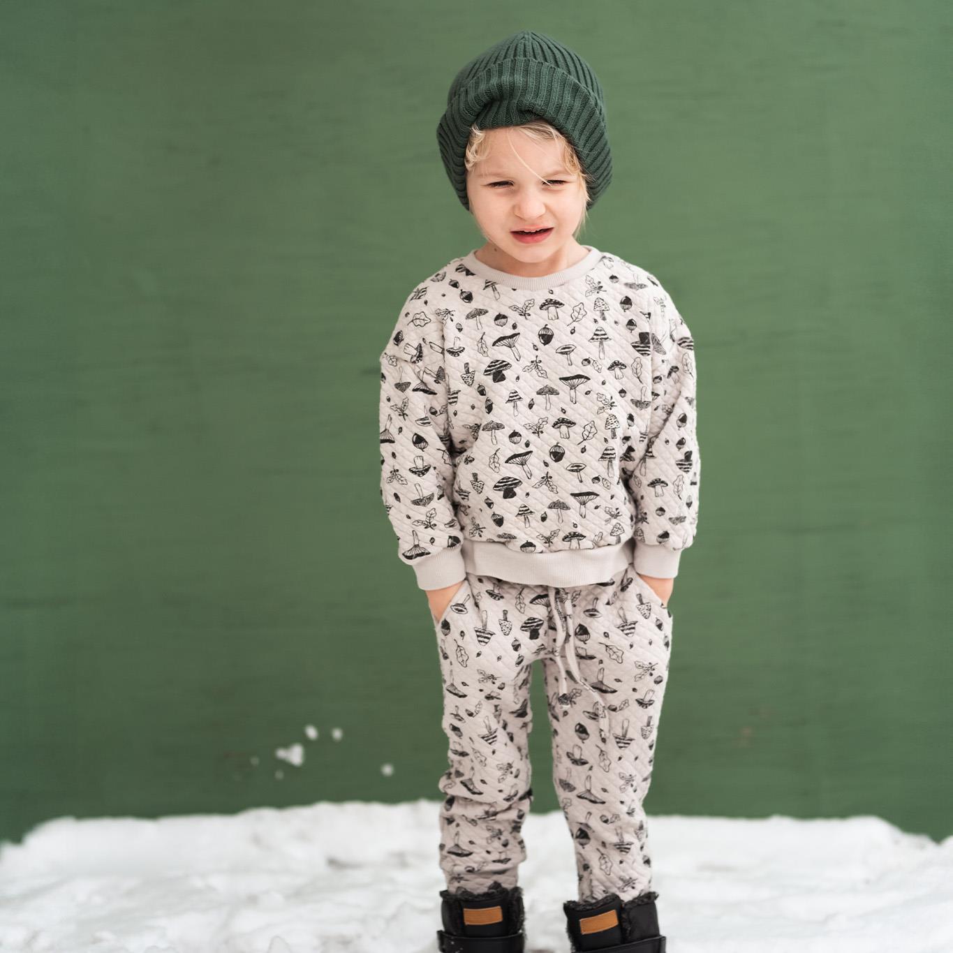 Autumn Mushrooms Quilted Tracksuit