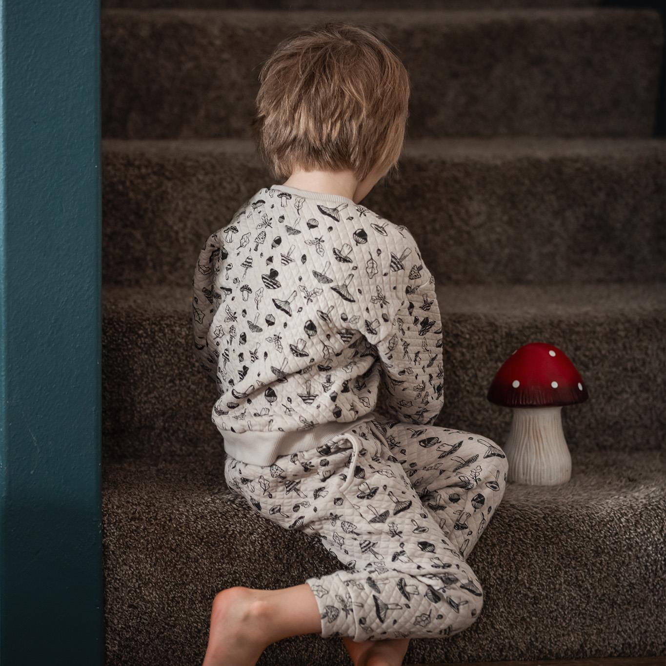 Autumn Mushrooms Quilted Tracksuit