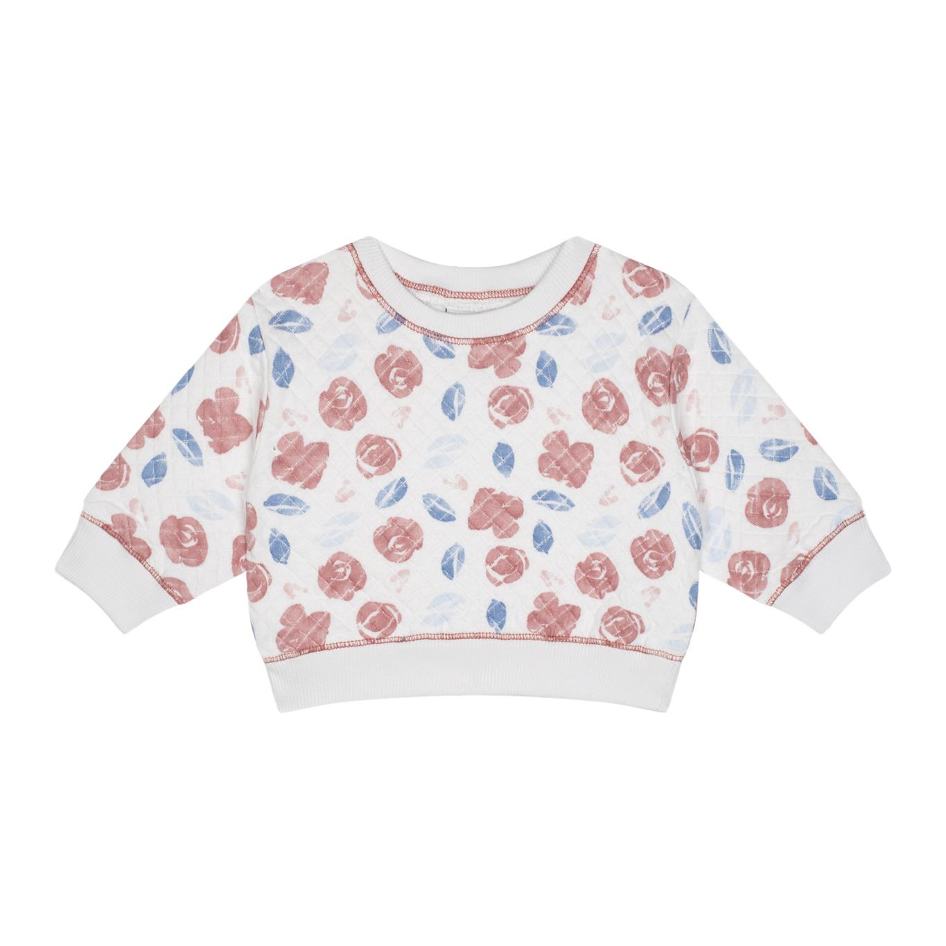 Watercolor Floral Sweatshirt and Tights Set