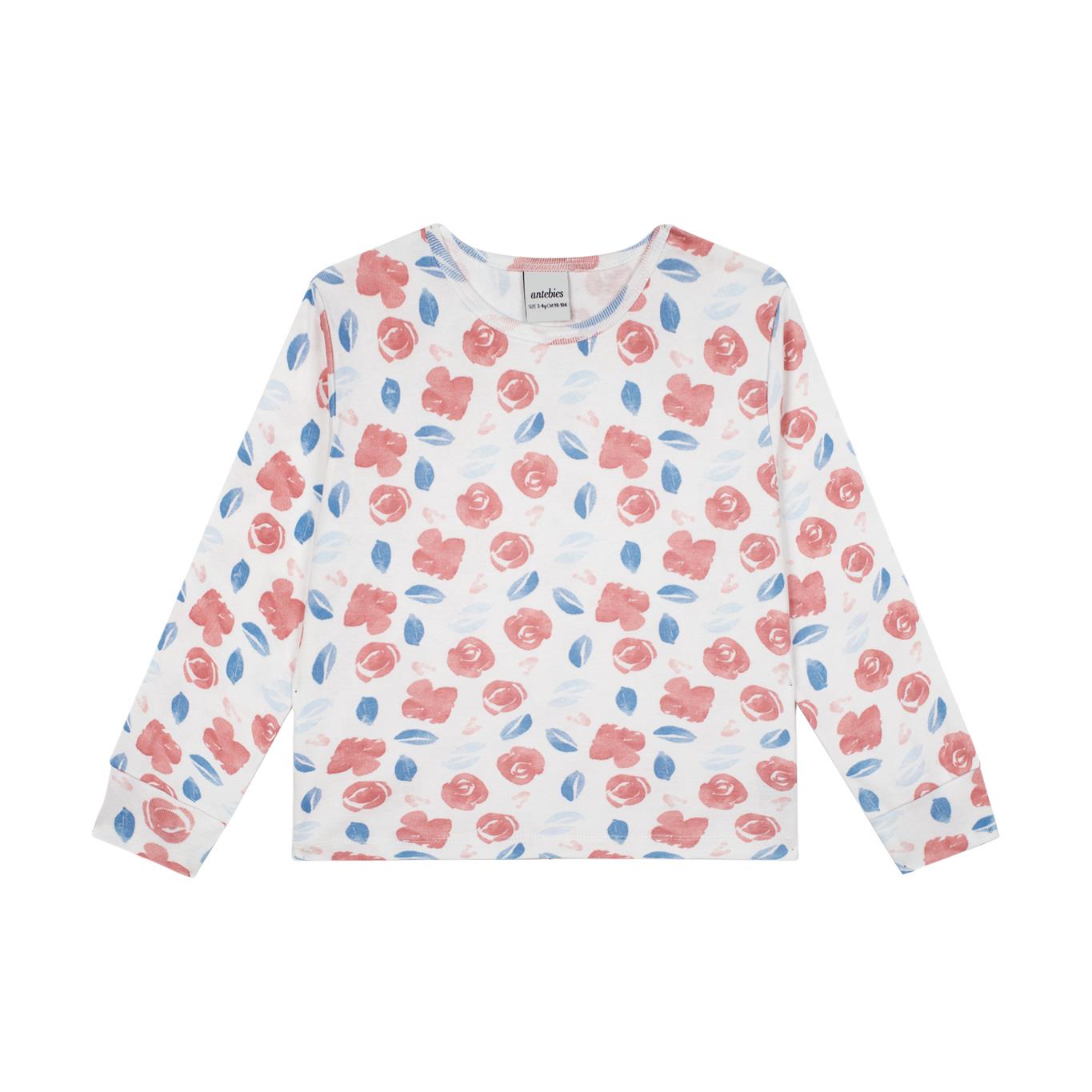 Watercolor Floral Long Sleeve Pajama Set