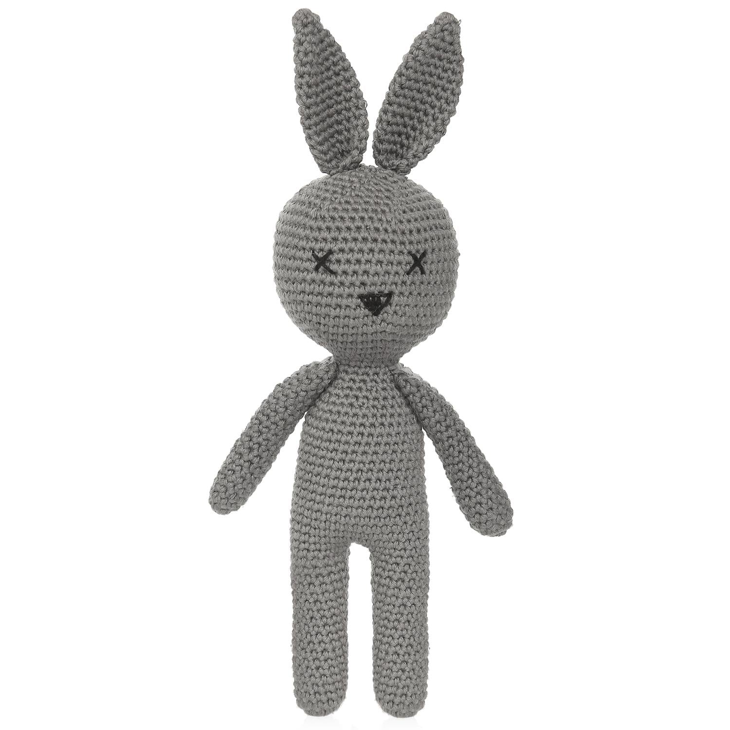 Rabbit Blanket Organizer Bag Gift Set Gray
