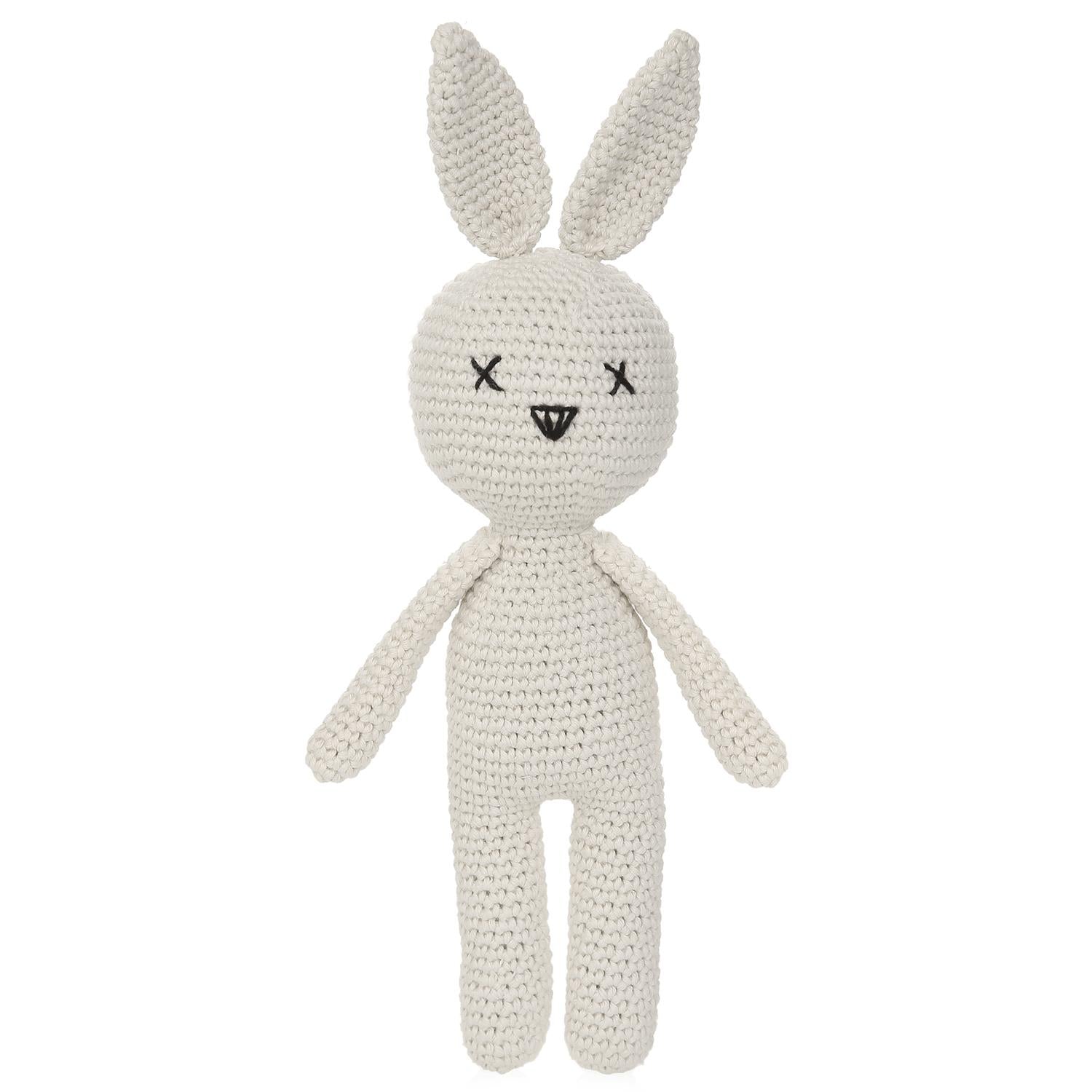 Rabbit Blanket Organizer Bag Gift Set Cream
