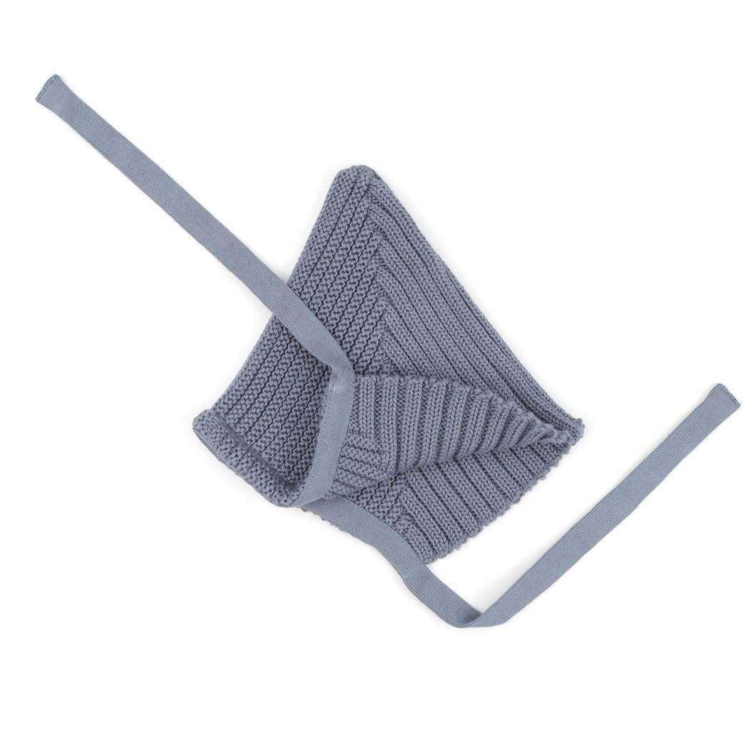Waffle Swaddle Blanket Beanie Booties Gift Set Blue