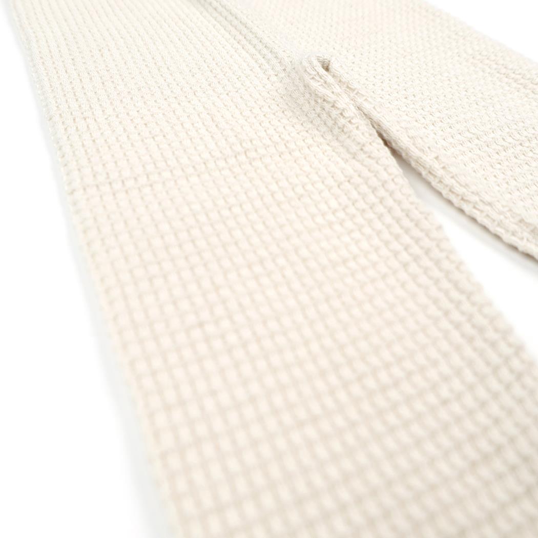 Waffle Organic Cotton Child Top-Bottom Set Cream