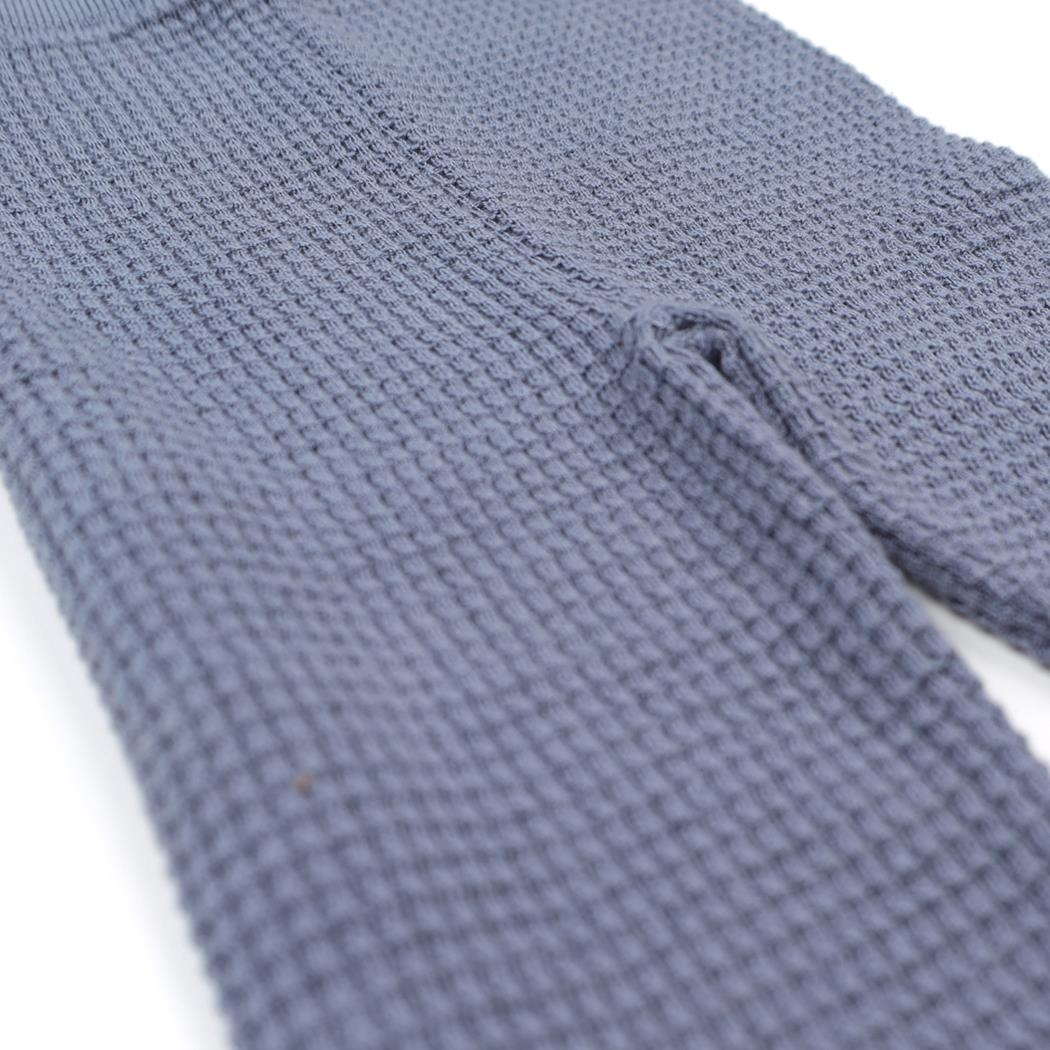 Waffle Organic Cotton Children's Bottom-Top Set Blue